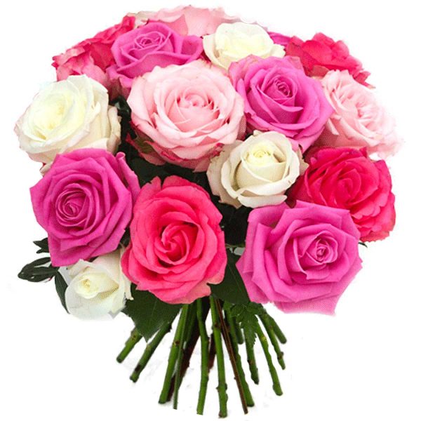 bouquet de roses roses Tendresse