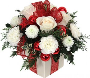 fleurs pour Noël: bouquet de noël Cadeau