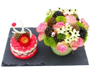 Fleurs anniversaire: les gâteaux de fleurs