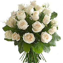 bouquet de roses blanches