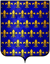 fleurs de lys sur blason royal