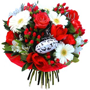 bouquet saint valentin: bouquet "Bella Vita"