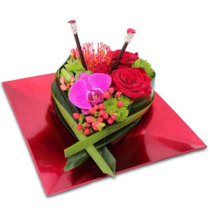bouquet saint valentin: composition florale "Divine"