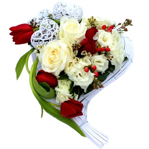 bouquet saint valentin: composition florale "Eve"